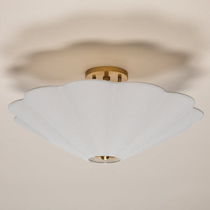 Jane Scalloped Semi Flush Light Home Decor > Lighting > Ceiling Lights > Flush Mount Ceiling Lights TriadCommerceInc