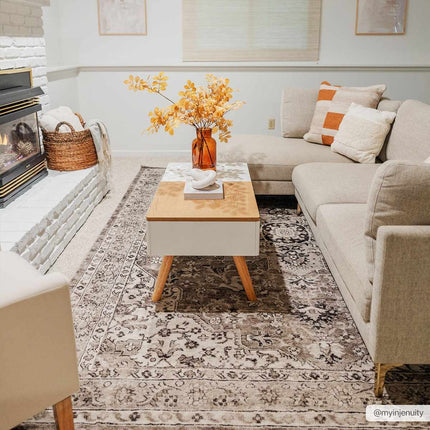 Albie Beige Area Rug - Clearance Rugs TriadCommerceInc
