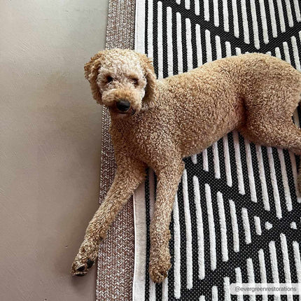 Anah 3D Black Outdoor Rug Rugs TriadCommerceInc