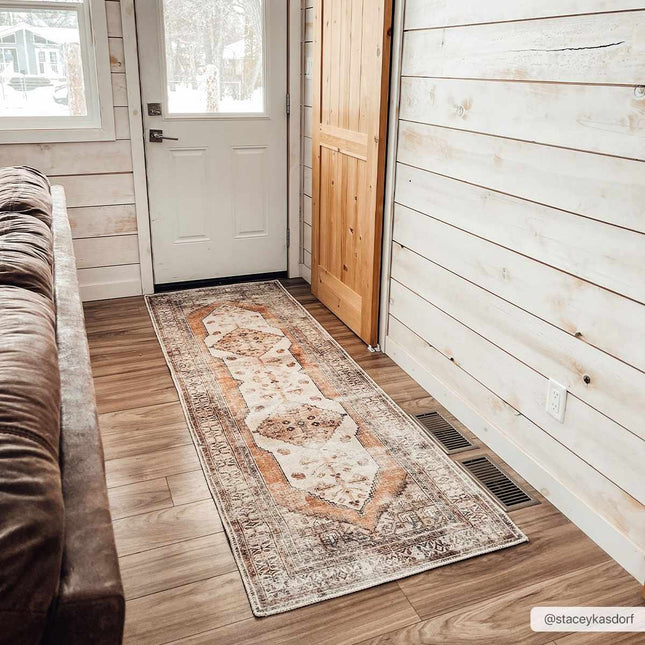 Arncliffe Vintage Flat Pile Washable Rug Rugs TriadCommerceInc