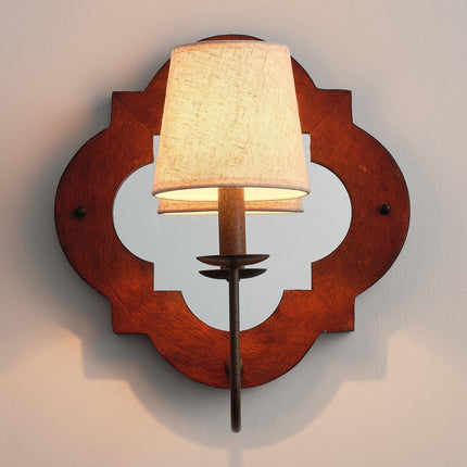 1-Light Rustic Iron Wood Wall Sconce Lighting Fixture Home Decor > Lighting > Wall Lighting > Wall Sconces TriadCommerceInc