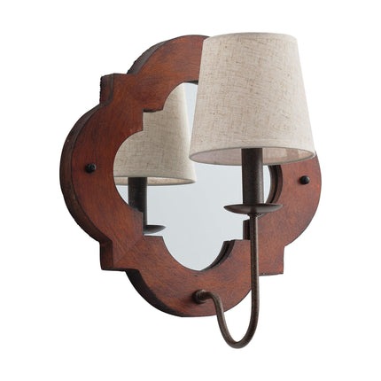 1-Light Rustic Iron Wood Wall Sconce Lighting Fixture Home Decor > Lighting > Wall Lighting > Wall Sconces TriadCommerceInc
