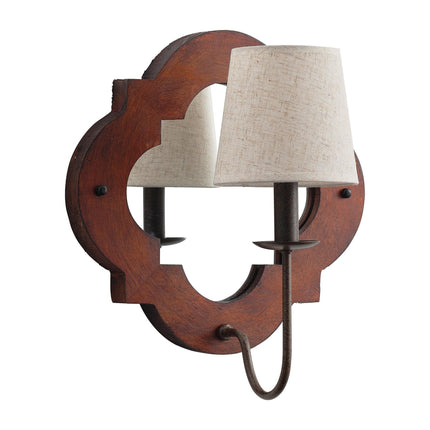 1-Light Rustic Iron Wood Wall Sconce Lighting Fixture Home Decor > Lighting > Wall Lighting > Wall Sconces TriadCommerceInc
