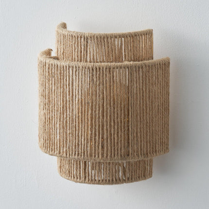 1-Light Farmhouse Rattan Wall Sconce Home Decor > Lighting > Wall Lighting > Wall Sconces TriadCommerceInc