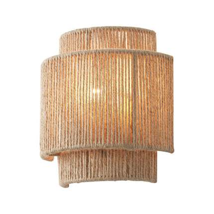 1-Light Farmhouse Rattan Wall Sconce Home Decor > Lighting > Wall Lighting > Wall Sconces TriadCommerceInc Brown