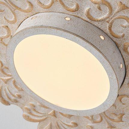 22 Inch White Modern Sunburst Flush Mount LED Lighting Home Decor > Lighting > Ceiling Lights > Flush Mount Ceiling Lights TriadCommerceInc