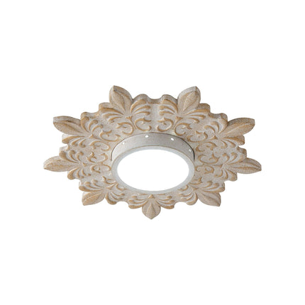 22 Inch White Modern Sunburst Flush Mount LED Lighting Home Decor > Lighting > Ceiling Lights > Flush Mount Ceiling Lights TriadCommerceInc White