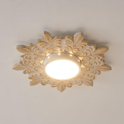22 Inch White Modern Sunburst Flush Mount LED Lighting Home Decor > Lighting > Ceiling Lights > Flush Mount Ceiling Lights TriadCommerceInc