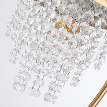 1-Light Golden Modern Table Lamp with Crystal Shade Home Decor > Lighting > Lamp > Table Lamps TriadCommerceInc