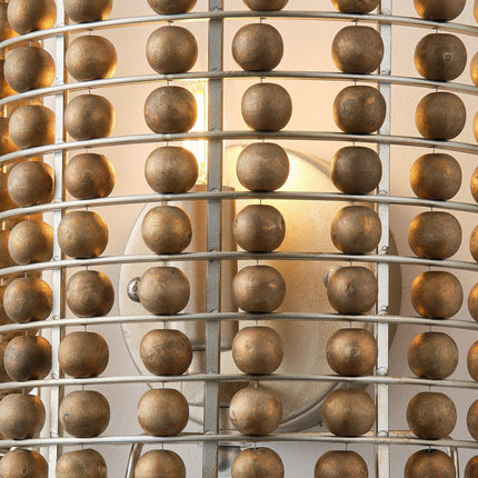 1-Light Modern Wooden Beads Wall Sconce Lighting Fixture Home Decor > Lighting > Wall Lighting > Wall Sconces TriadCommerceInc