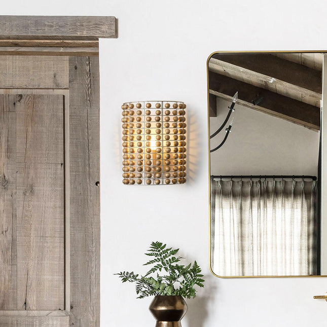 1-Light Modern Wooden Beads Wall Sconce Lighting Fixture Home Decor > Lighting > Wall Lighting > Wall Sconces TriadCommerceInc