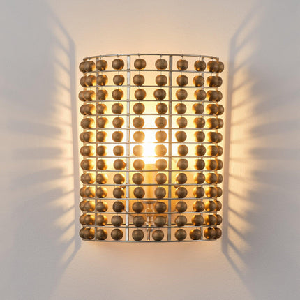 1-Light Modern Wooden Beads Wall Sconce Lighting Fixture Home Decor > Lighting > Wall Lighting > Wall Sconces TriadCommerceInc