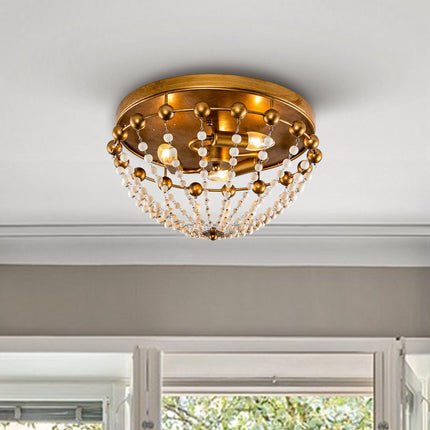 3-Light Golden Bohemian LED Modern Flush Mount Lighting Home Decor > Lighting > Ceiling Lights TriadCommerceInc
