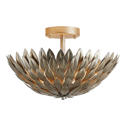 3-Light Modern Semi-Flush Mount LED Ceiling Lighting Fixture Home Decor > Lighting > Ceiling Lights TriadCommerceInc Satin Nickel