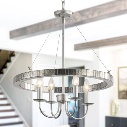 4-Light Iron Modern Pendant Lighting with Acrylic Lens Home Decor > Lighting > Ceiling Lights > Pendant Lights TriadCommerceInc