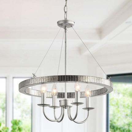 4-Light Iron Modern Pendant Lighting with Acrylic Lens Home Decor > Lighting > Ceiling Lights > Pendant Lights TriadCommerceInc