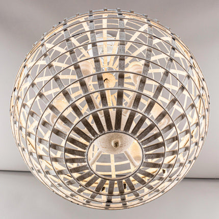 6-Light Vintage Farmhouse Globe Pendant Light White Home Decor > Lighting > Ceiling Lights > Pendant Lights TriadCommerceInc