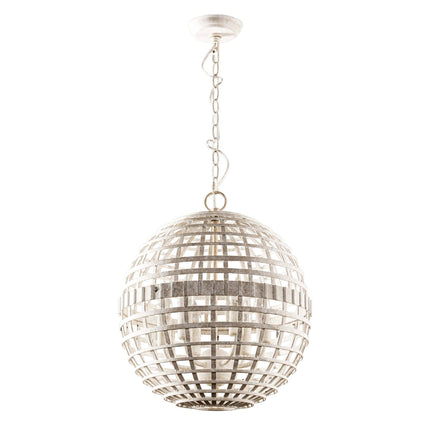 6-Light Vintage Farmhouse Globe Pendant Light White Home Decor > Lighting > Ceiling Lights > Pendant Lights TriadCommerceInc White