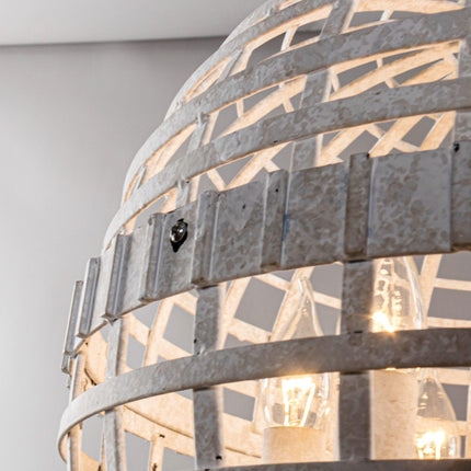 6-Light Vintage Farmhouse Globe Pendant Light White Home Decor > Lighting > Ceiling Lights > Pendant Lights TriadCommerceInc