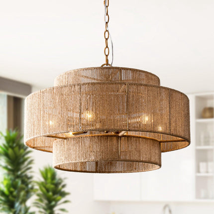 Bohemian 6-Light Drum Pendant Light Home Decor > Lighting > Ceiling Lights > Pendant Lights TriadCommerceInc