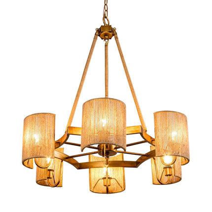 6-Light Farmhouse Bedroom Pendant Lighting Chandelier Home Decor > Lighting > Ceiling Lights > Pendant Lights TriadCommerceInc