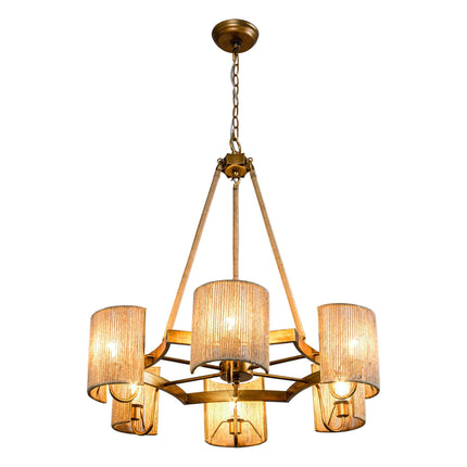 6-Light Farmhouse Bedroom Pendant Lighting Chandelier Home Decor > Lighting > Ceiling Lights > Pendant Lights TriadCommerceInc