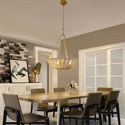 Farmhouse 3-Light Rattan Pendant Lighting Bowl Shape Home Decor > Lighting > Ceiling Lights > Pendant Lights TriadCommerceInc