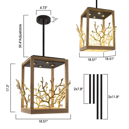 4-Light Modern Branches Pendant Lighting Chandelier Home Decor > Lighting > Ceiling Lights > Pendant Lights TriadCommerceInc
