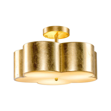 Golden Modern Semi Flush 3-Light Ceiling Lighting Fixture Home Decor > Lighting > Ceiling Lights TriadCommerceInc Golden