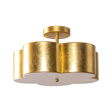 Golden Modern Semi Flush 3-Light Ceiling Lighting Fixture Home Decor > Lighting > Ceiling Lights TriadCommerceInc