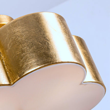 Golden Modern Semi Flush 3-Light Ceiling Lighting Fixture Home Decor > Lighting > Ceiling Lights TriadCommerceInc