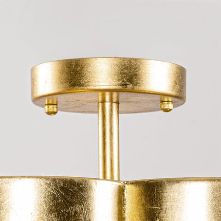 Golden Modern Semi Flush 3-Light Ceiling Lighting Fixture Home Decor > Lighting > Ceiling Lights TriadCommerceInc