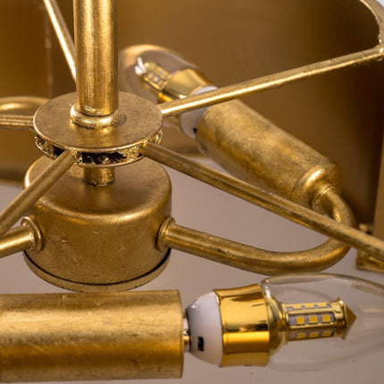 Golden Modern Semi Flush 3-Light Ceiling Lighting Fixture Home Decor > Lighting > Ceiling Lights TriadCommerceInc
