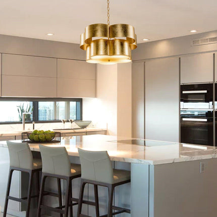 Golden 5-Light Iron Dry Rated Pendant Lighting Fixture Home Decor > Lighting > Ceiling Lights > Pendant Lights TriadCommerceInc