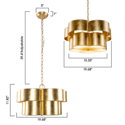 Golden 5-Light Iron Dry Rated Pendant Lighting Fixture Home Decor > Lighting > Ceiling Lights > Pendant Lights TriadCommerceInc