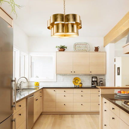 Golden 5-Light Iron Dry Rated Pendant Lighting Fixture Home Decor > Lighting > Ceiling Lights > Pendant Lights TriadCommerceInc