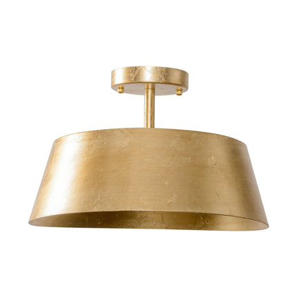 3-Light Golden Semi Flush Mount Lighting Fixture Home Decor > Lighting > Ceiling Lights TriadCommerceInc