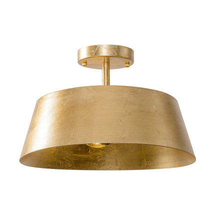 3-Light Golden Semi Flush Mount Lighting Fixture Home Decor > Lighting > Ceiling Lights TriadCommerceInc