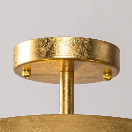 3-Light Golden Semi Flush Mount Lighting Fixture Home Decor > Lighting > Ceiling Lights TriadCommerceInc