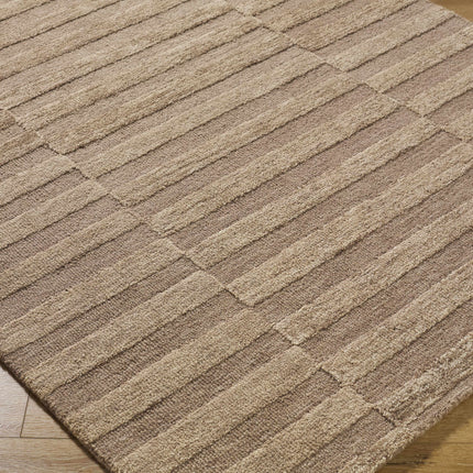 Idaho Broken-Striped Brown Area Rug | Our PNW Home X Livabliss Rugs TriadCommerceInc