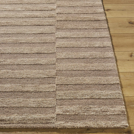Idaho Broken-Striped Brown Area Rug | Our PNW Home X Livabliss Rugs TriadCommerceInc