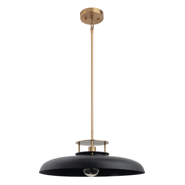 Beacon 1-Light Modern Gold & Black Pendant Light 20-Inch Home Decor > Lighting > Ceiling Lights > Pendant Lights TriadCommerceInc Black