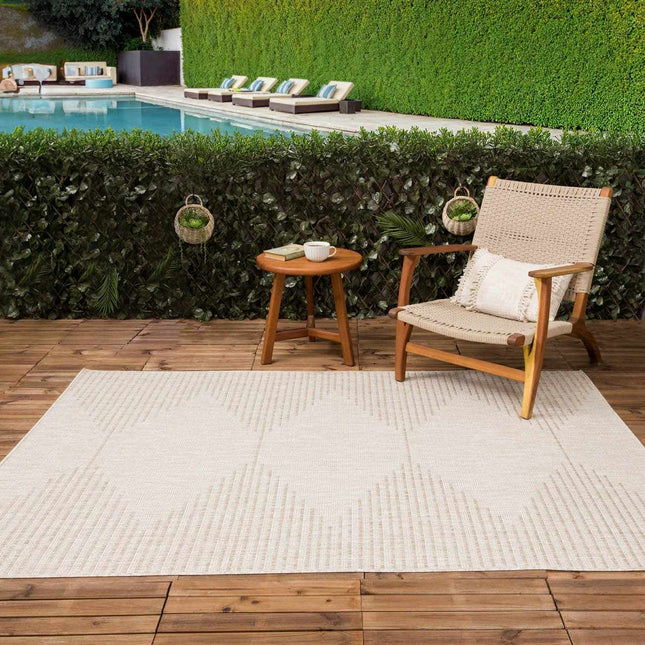 Stephan Beige Outdoor Rug Rugs TriadCommerceInc