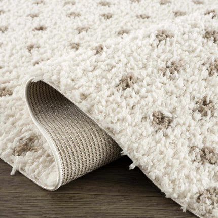 Chaia Dotted Cream & Brown Plush Rug Rugs TriadCommerceInc