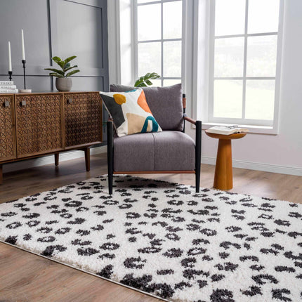 Zhen Black Spots Leopard Rug - Clearance Rugs TriadCommerceInc