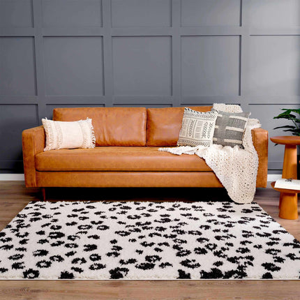 Zhen Black Spots Leopard Rug - Clearance Rugs TriadCommerceInc