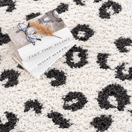 Zhen Black Spots Leopard Rug - Clearance Rugs TriadCommerceInc
