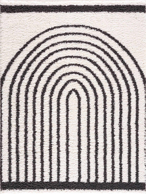 Bauer Plush Black Rainbow Rug - Clearance Rugs TriadCommerceInc