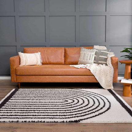 Bauer Plush Black Rainbow Rug - Clearance Rugs TriadCommerceInc