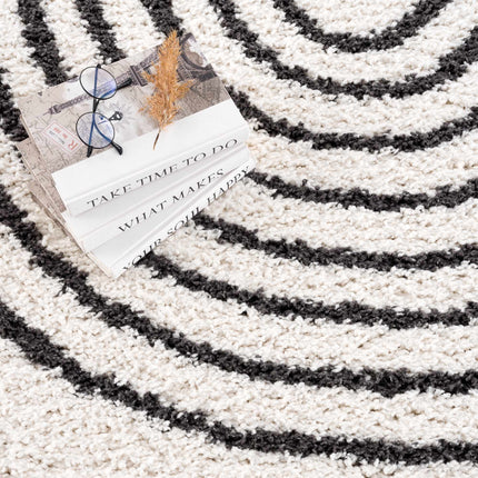 Bauer Plush Black Rainbow Rug - Clearance Rugs TriadCommerceInc